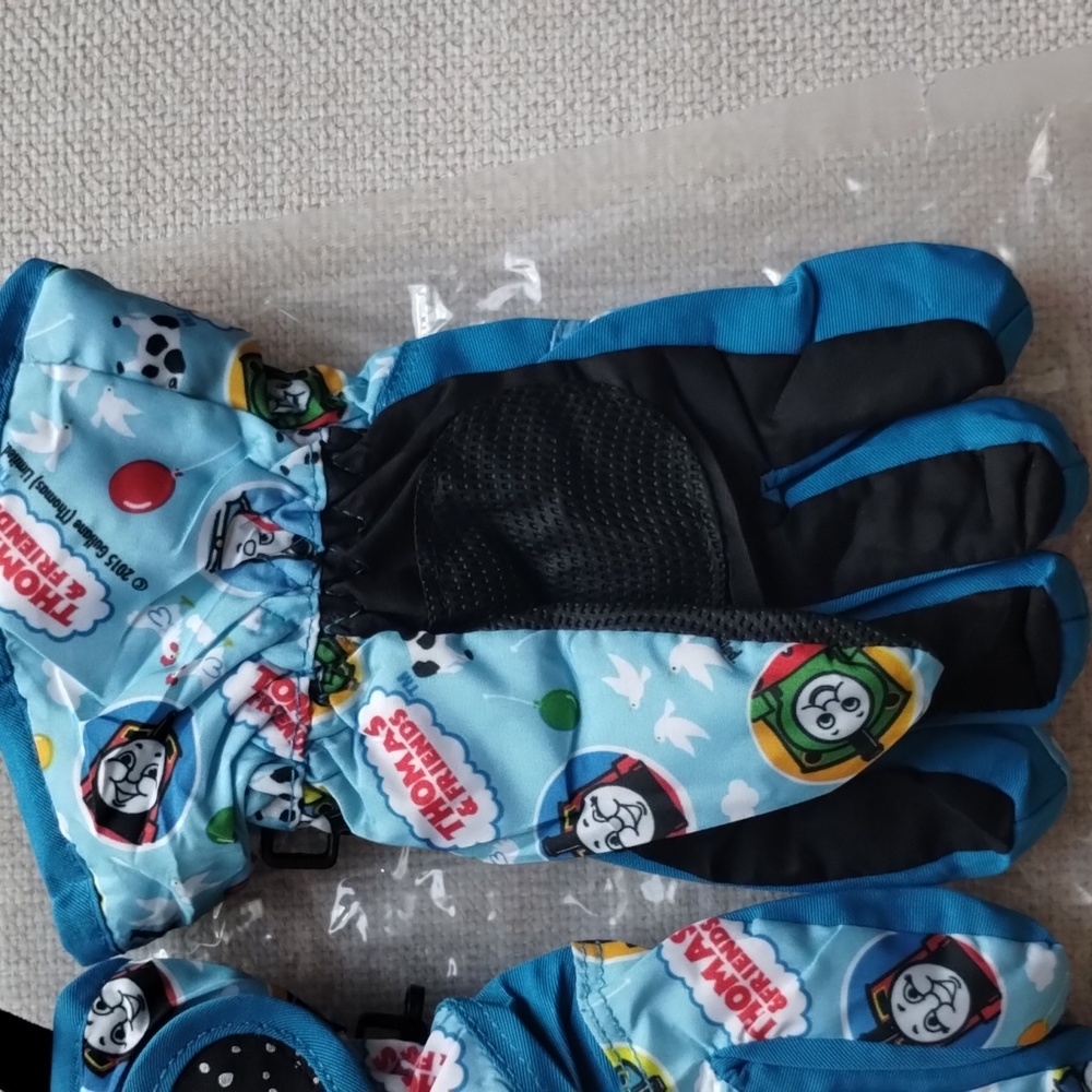 Kids Snow Gloves for Boys Girls Winter Waterproof Insulated Thomas the Train - Picture 6 of 7